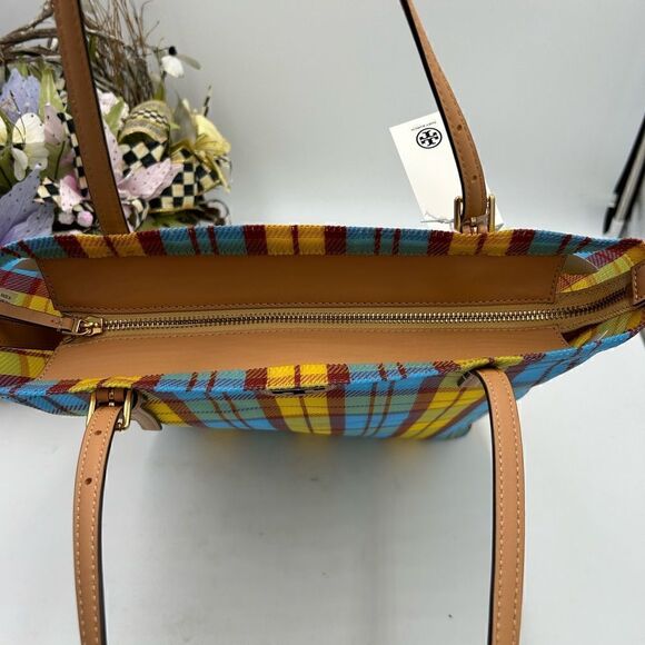 Women’s Tory Burch Ella large mesh market tote zipper closure - Picture 8 of 10